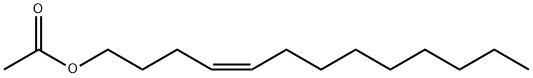 酢酸(Z)-4-トリデセニル 化学構造式