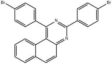 1,3-Di(4-bromophenyl)benzo[f]quinazoline 结构式