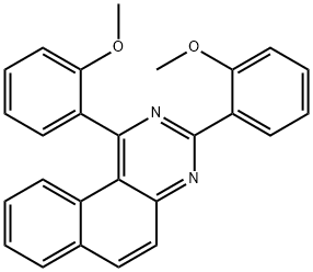 1,3-Di(2-methoxyphenyl)benzo[f]quinazoline Struktur