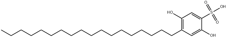2,5-dihydroxy-4-octadecylbenzenesulphonic acid Structure