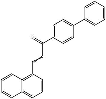 1-[1,1'-BIPHENYL]-4-YL-3-(1-NAPHTHYL)PROP-2-EN-1-ONE Structure