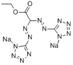 ETHYL-BIS-(SODIUMTETRAZOYLAZO)ACETATE Struktur