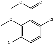 2,5-ジクロロ-6-メトキシ安息香酸メチル 化学構造式