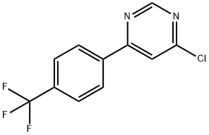 4-chloro-6-(4'-(trifluoromethyl)phenyl)pyrimidine Struktur