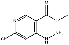 Methyl 6-chloro-4-hydrazinonicotinate 结构式