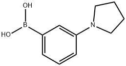 3-吡咯烷苯硼酸 结构式
