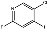 5-クロロ-2-フルオロ-4-ヨードピリジン 化学構造式