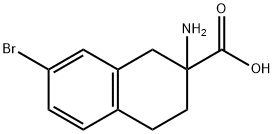 2-AMINO-7-BROMO-1,2,3,4-TETRAHYDRONAPHTHALENE-2-CARBOXYLIC ACID 结构式