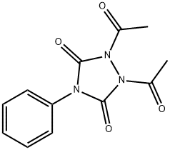 1,2-diacetyl-4-phenyl-1,2,4-triazolidine-3,5-dione Structure