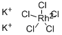 dipotassium pentachlororhodate  Struktur
