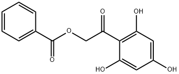2'-(苯甲酰氧基)根皮乙酰苯 结构式