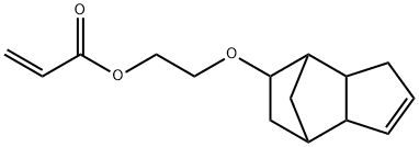 アクリル酸2-[[(3a,4,5,6,7,7a-ヘキサヒドロ-4,7-メタノ-1H-インデン)-6-イル]オキシ]エチル 化学構造式