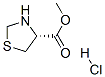 R-噻唑烷-4-羧酸甲酯盐酸盐, 65983-36-0, 结构式