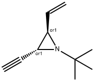 Aziridine, 1-(1,1-dimethylethyl)-2-ethenyl-3-ethynyl-, trans- (9CI) Struktur