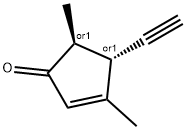 2-Cyclopenten-1-one, 4-ethynyl-3,5-dimethyl-, trans- (9CI) 结构式