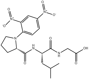 DNP-L -PROLYL-L -LEUCYLGLYCINE 结构式