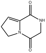 Pyrrolo[1,2-a]pyrazine-1,4-dione, 2,3,6,7-tetrahydro- (9CI) Struktur