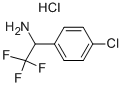 2,2,2-TRIFLUORO-1-(4-CHLORO-PHENYL)-ETHYLAMINE HYDROCHLORIDE, 65990-86-5, 结构式