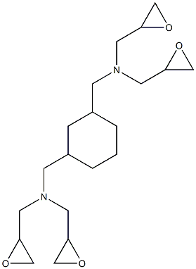 N,N,N',N'-tetrakis(2,3-epoxypropyl)cyclohexane-1,3-dimethylamine Structure