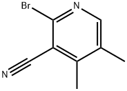 2-溴-4,5-二甲基-3-吡啶腈, 65996-03-4, 结构式