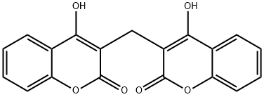 双羟香豆素,66-76-2,结构式