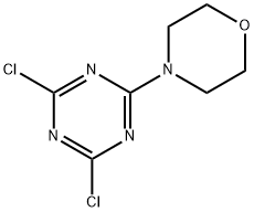 2-モルホリノ-4,6-ジクロロ-1,3,5-トリアジン 化学構造式