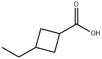 3-エチルシクロブタンカルボン酸 化学構造式