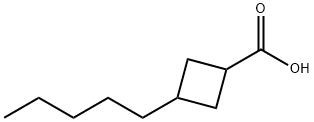 3-Pentylcyclobutanecarboxylic acid,66016-19-1,结构式