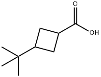 3-tert-ブチルシクロブタンカルボン酸 化学構造式