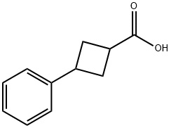 3-フェニルシクロブタンカルボン酸 化学構造式