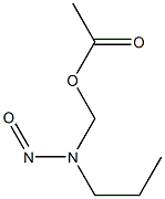 N-NITROSO-N-(ACETOXYMETHYL)PROPYLAMINE Struktur