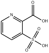 3-磺酸吡啶-2-羧酸, 6602-52-4, 结构式