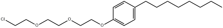1-[2-[2-(2-クロロエトキシ)エトキシ]エトキシ]-4-オクチルベンゼン 化学構造式