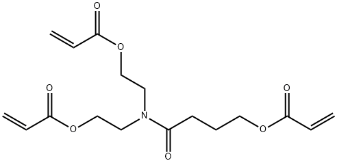 ジプロペン酸[[1-オキソ-4-[(1-オキソ-2-プロペニル)オキシ]ブチル]イミノ]ジ(2,1-エタンジイル) 化学構造式