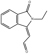 Acetaldehyde, (2-ethyl-2,3-dihydro-3-oxo-1H-isoindol-1-ylidene)-, (2E)- (9CI) Structure