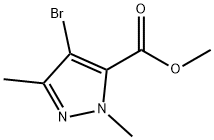 1H-Pyrazole-5-carboxylic acid, 4-bromo-1,3-dimethyl-, methyl ester Structure