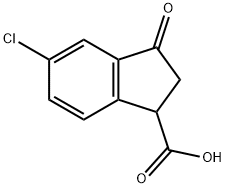 66041-33-6 6-CHLORO-2,3-DIHYDRO-3-OXO-1H-INDENE-1-CARBOXYLIC ACID