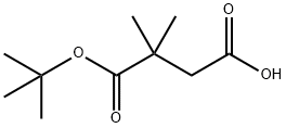 4-(tert-butoxy)-3,3-diMethyl-4-oxobutanoic acid Struktur