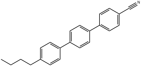 4''-butyl-[1,1':4',1''-terphenyl]-4-carbonitrile Struktur