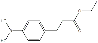 4-(2-乙氧羰基乙基)苯基硼酸, 660440-57-3, 结构式