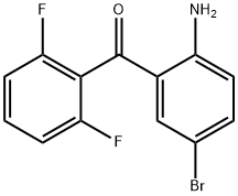 2-Amino-5-bromo-2',6'-difluoro benzophenone Struktur