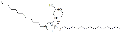 りん酸ジテトラデシル/2,2′,2′′-ニトリロトリス(エタノール),(1:1) 化学構造式