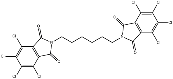 N,N'-hexamethylenebis[3,4,5,6,-tetrachlorophthalimide]  Struktur