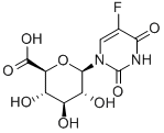 1-(β-D-グルコピラヌロノシル)-5-フルオロウラシル 化学構造式