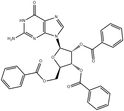 グアノシン2',3',5'-トリベンゾアート 化学構造式