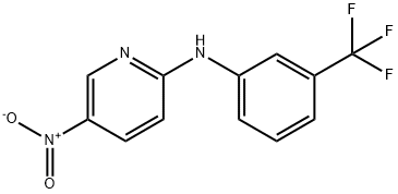 2-[N-(3-TRIFLUOROMETHYLPHENYL)AMINO]-5-NITROPYRIDINE, 6605-17-0, 结构式