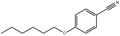 P-(ヘキシルオキシ)ベンゾニトリル 化学構造式