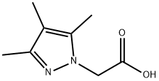 (3,4,5-トリメチル-1H-ピラゾール-1-イル)酢酸 化学構造式