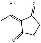 2,4(3H,5H)-Thiophenedione, 3-(1-hydroxyethylidene)-, (E)- (9CI) Structure
