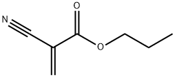 2-シアノプロペン酸プロピル 化学構造式
